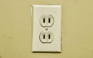 Photo of an electrical outlet