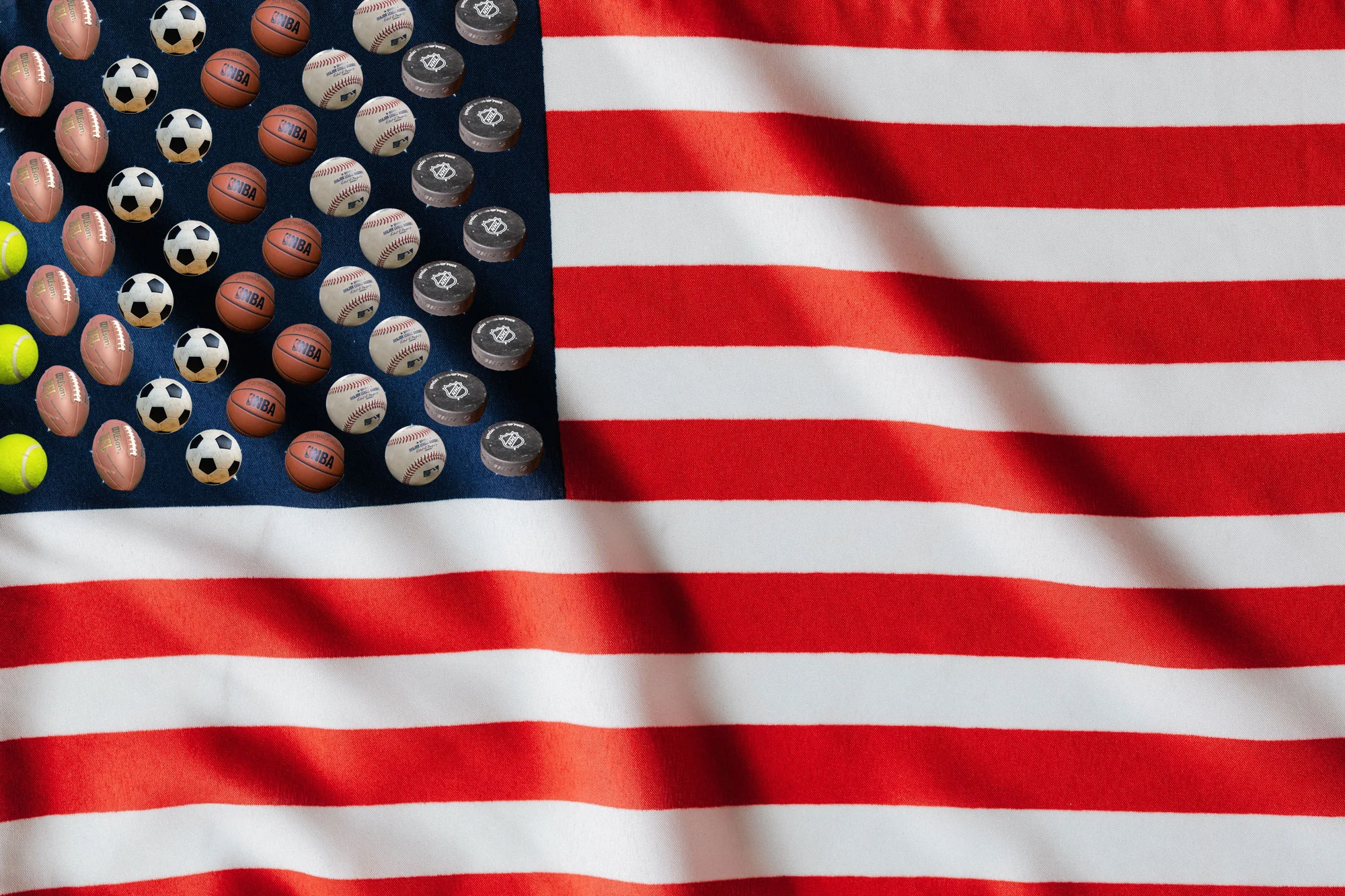 Athletes display their patriotism
