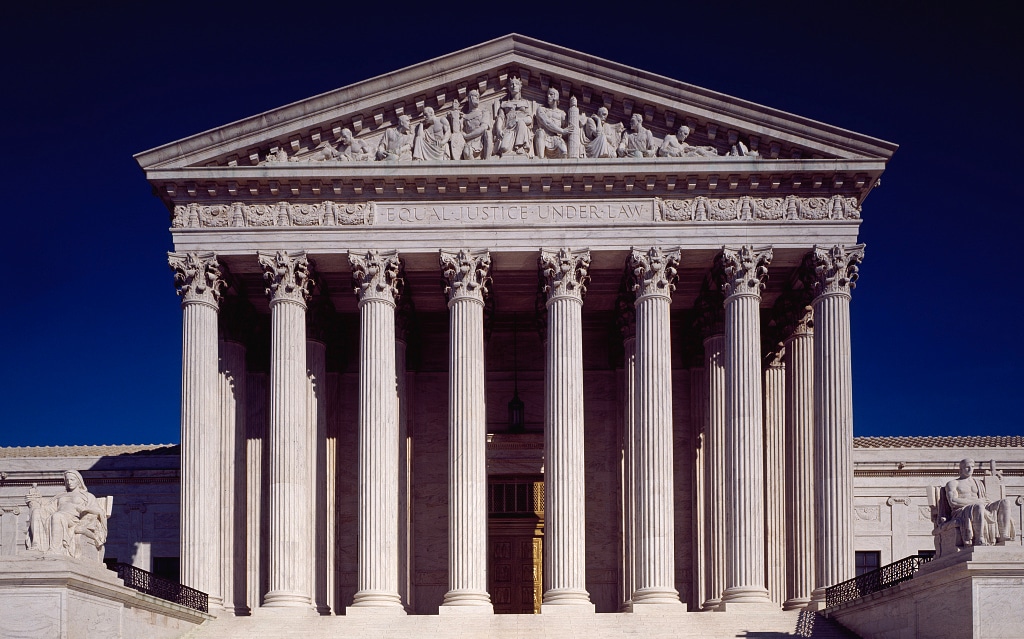 Supreme Court building: Equal Justice Under Law