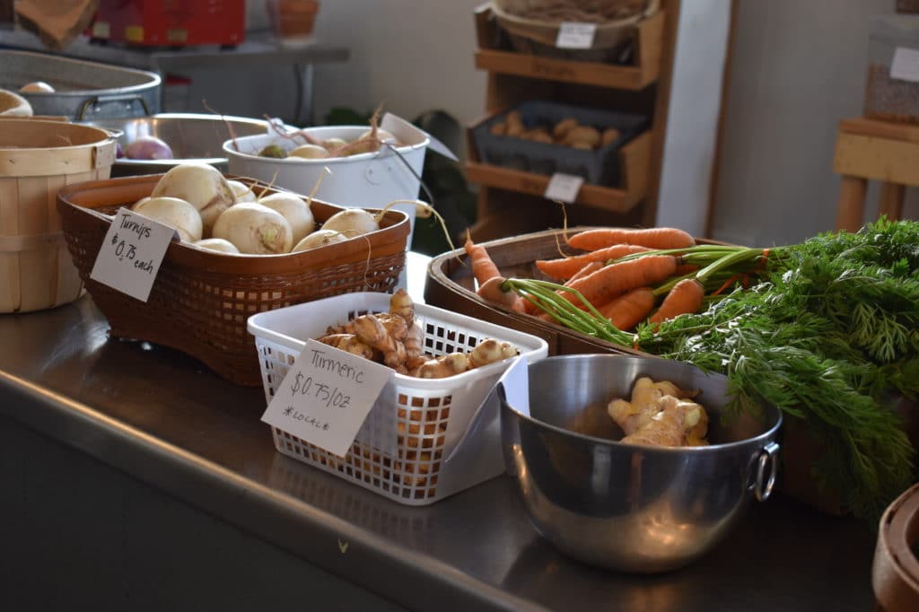 Produce at Gaining Ground