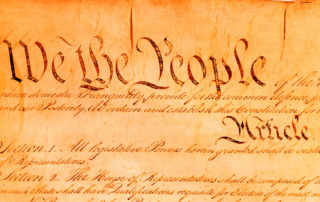 "We the People" image from US Constitution