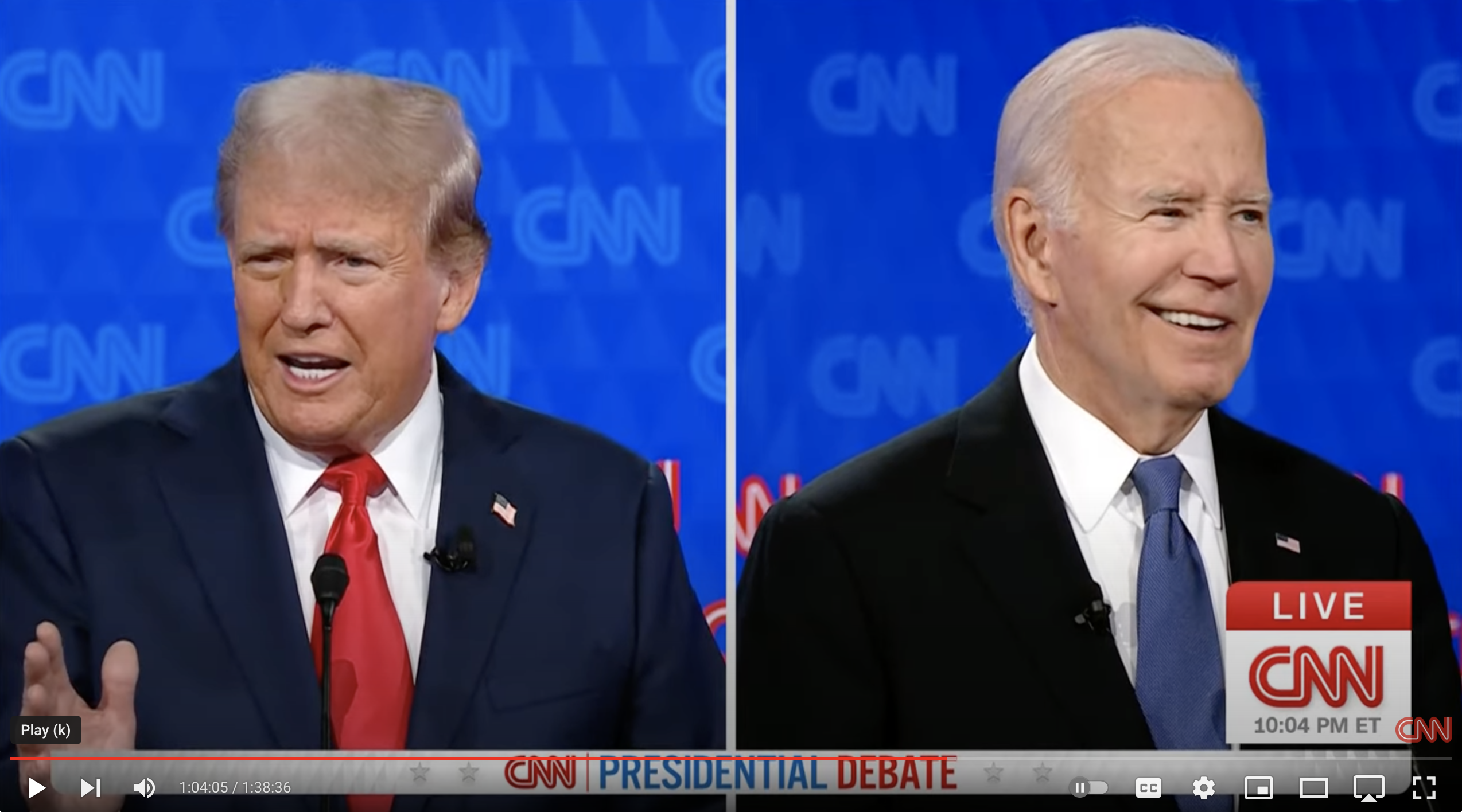 Biden and Trump debate June 2024